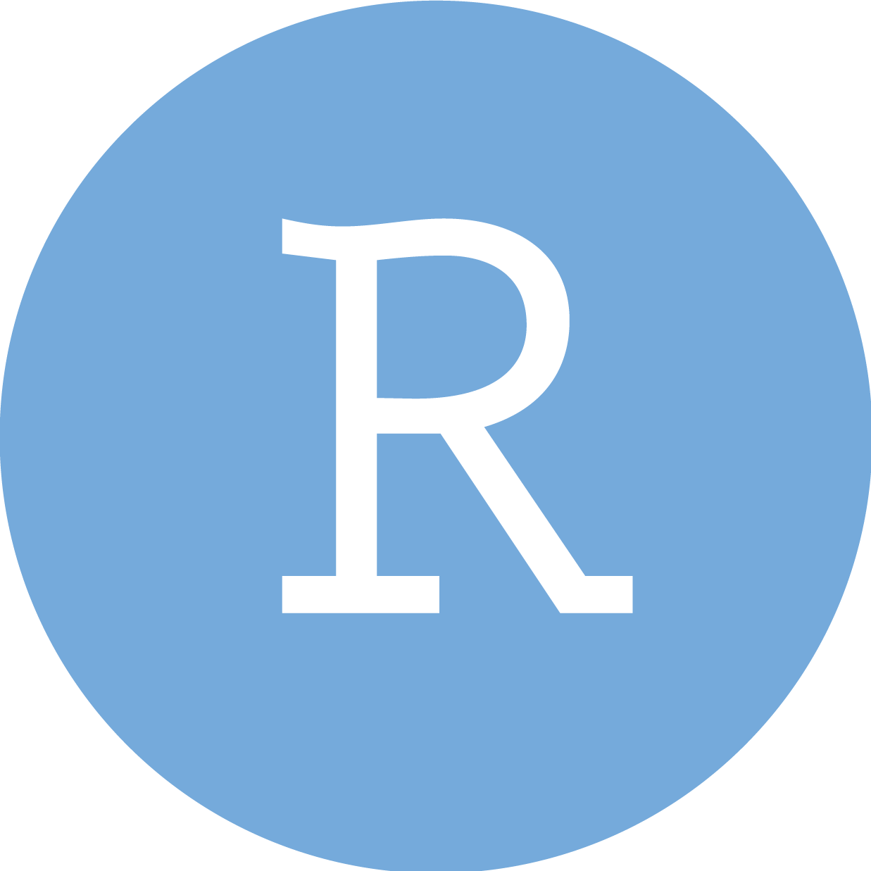 RStudio 로고.